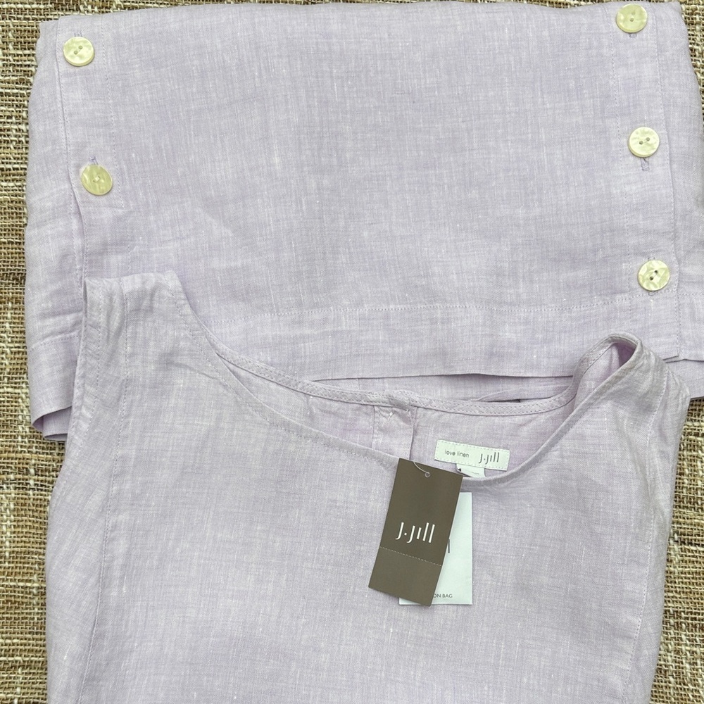 J. Jill Sleeveless Linen Dress in Lavender Size XL. NWT - Picture 6 of 6
